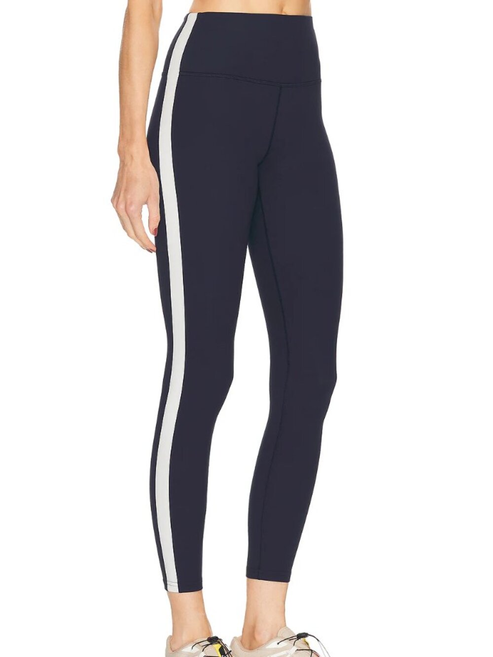 Splits59 Clare High Waist Rigor 7/8 Legging Side Stripe Racing Tuxedo Logo